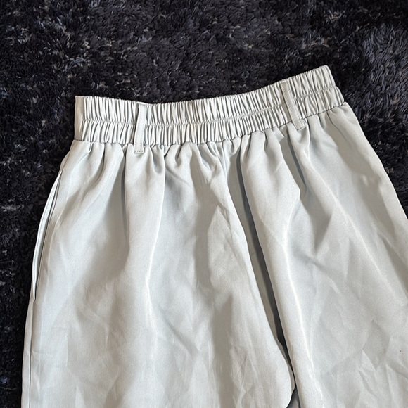 Wide Leg Baby Blue High Waisted Pants - Picture 7 of 7